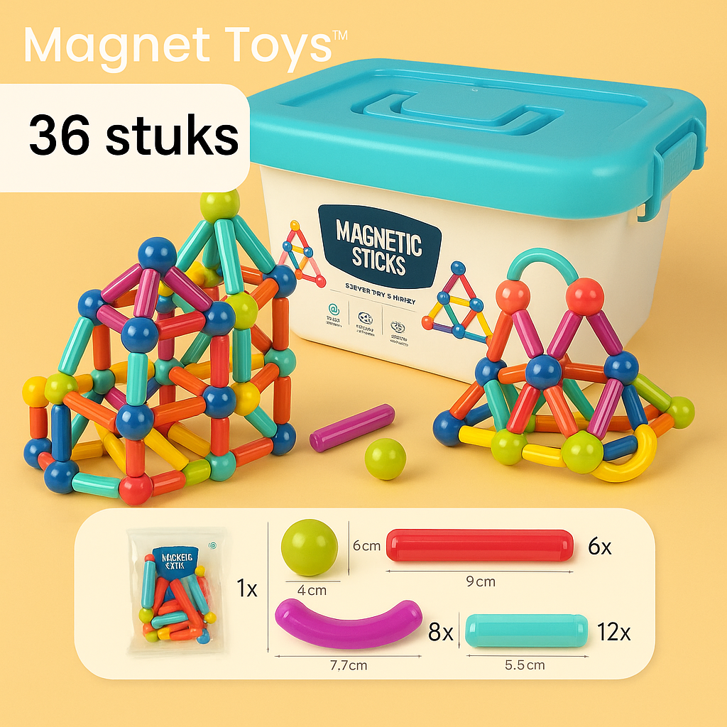 Ontwikkel de creativiteit | Magnetische sticks