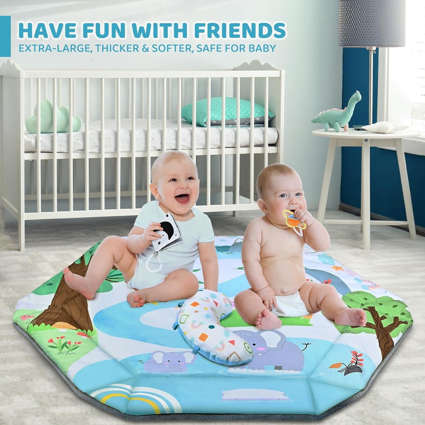 8-in-1 Baby Speelkleed met 6 Speeltjes | Stimulatie van Zintuigen en Motoriek voor Baby’s