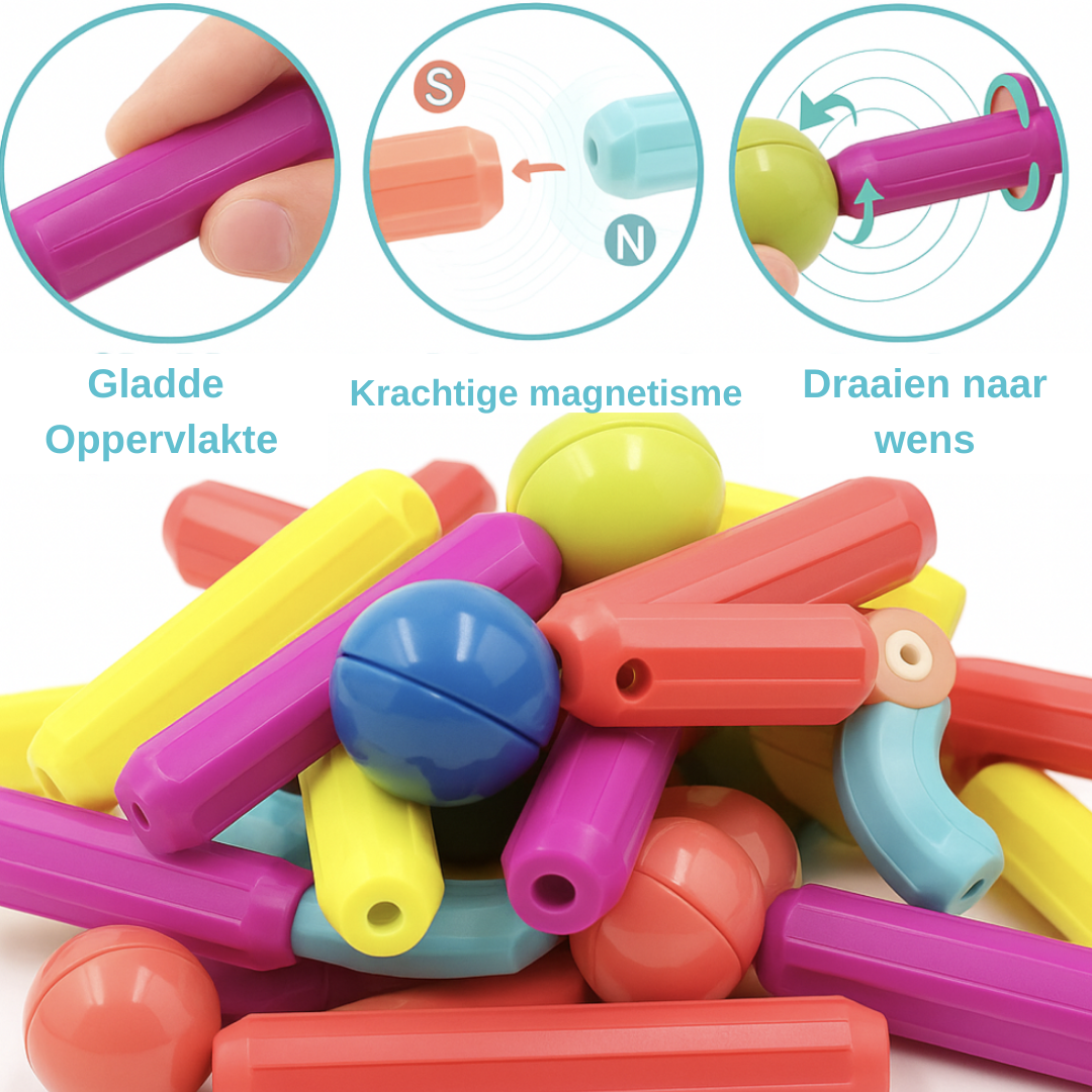 Ontwikkel de creativiteit | Magnetische sticks