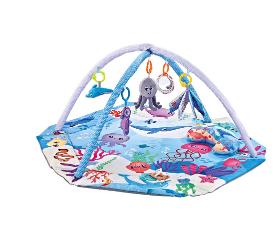 8-in-1 Baby Speelkleed met 6 Speeltjes | Stimulatie van Zintuigen en Motoriek voor Baby’s