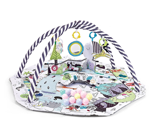 8-in-1 Baby Speelkleed met 6 Speeltjes | Stimulatie van Zintuigen en Motoriek voor Baby’s