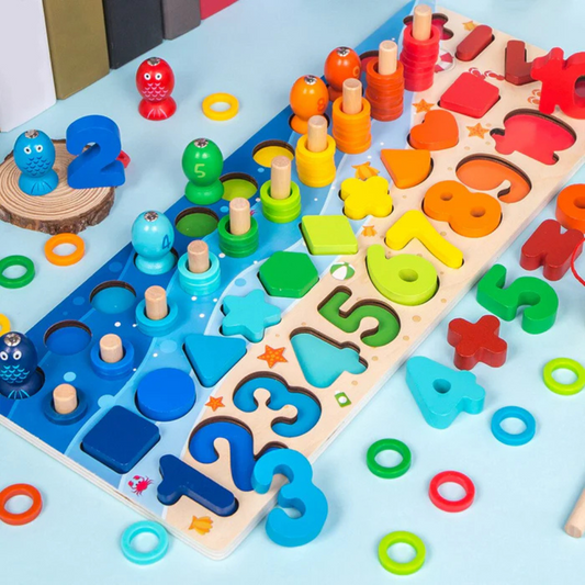 Ontwikkel de vaardigheden | Montessori houten speelbord