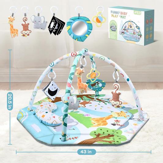 8-in-1 Baby Speelkleed met 6 Speeltjes | Stimulatie van Zintuigen en Motoriek voor Baby’s