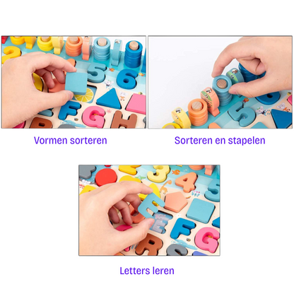 Ontwikkel de vaardigheden | Montessori houten speelbord